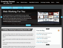 Tablet Screenshot of creatingcauses.com